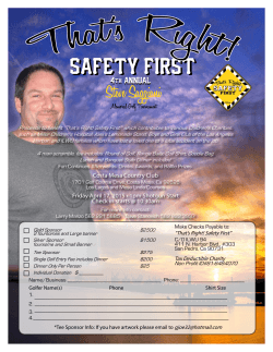 SAFETY FIRST - ILWU Local 94 Foremen`s Union