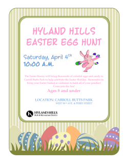 Easter Egg Hunt - Hyland Hills Parks