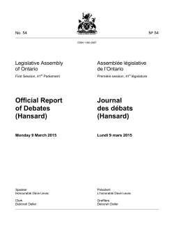 L054 - Mon 9 Mar 2015 / Lun 9 mar 2015
