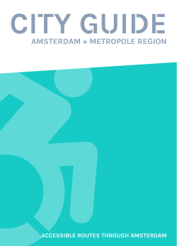 city guide AmsterdAm + metropole region