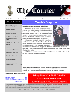 March`s Program - Sons of the American Revolution