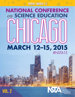 NSTA 2015 Chicago Science Education Conference Program