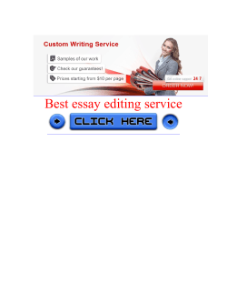 Best essay editing service
