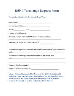 RUMC Turnbaugh Request Form
