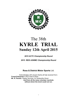 KYRLE TRIAL - Ross & District Motor Sports Club