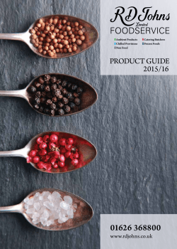 the R D Johns Foodservice 2015/16 Product Guide.