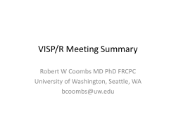 VISP/R Meeting Summary - Global HIV Vaccine Enterprise