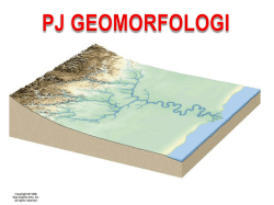 Materi 3 – PJ Geomorfologi (relief – pola aliran)