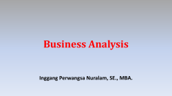 Business Analysis – Week 1