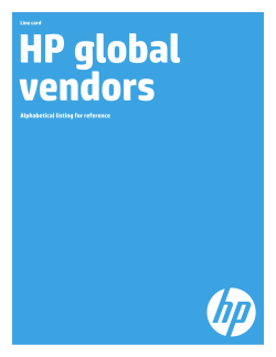 HP global vendors