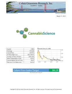 Cannabis Science - Company Website