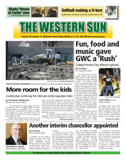 Click her to latest issue of The Western Sun