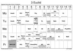 Lunch - Edgefield Secondary School