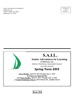 S.A.I.L. - Senior Adventures in Learning