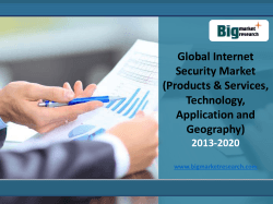 Global Internet Security Market is expected to increase substantially 2013-2020