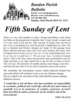Bulletin - Bandon Parish