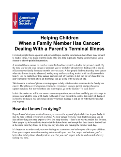 Helping Children When a Family Member Has Cancer