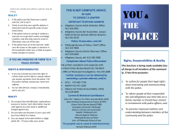 `You & The Police` brochure