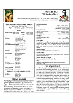 OLGC Parish Bulletin