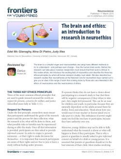 The brain and ethics: an introduction to research in