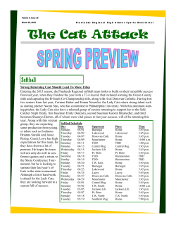Cat Attack Sports Newsletter