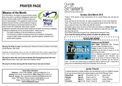 to view our weekly sheet - St Peters Church Oundle