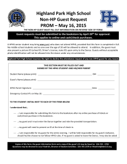 Prom Guest Registration Form