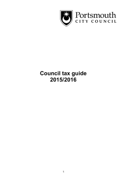 Council tax guide 2015/2016