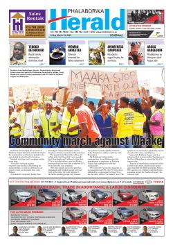 Community march against Maake