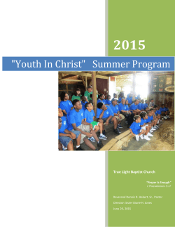 "Youth In Christ" Summer Program