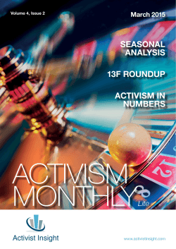 seasonal analysis 13f roundup activism in numbers