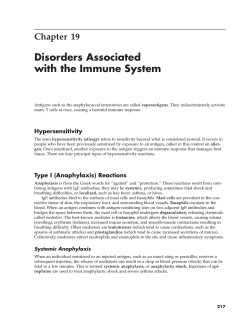 Chapter 19 Disorders Associated with the Immune System