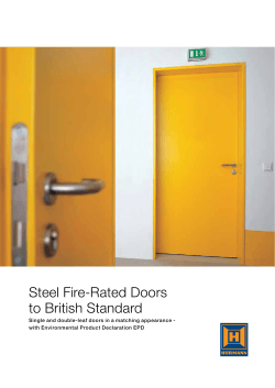 Steel Fire-Rated Doors to British Standard