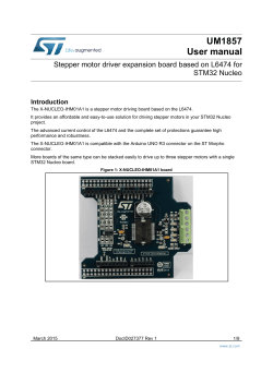 Stepper motor driver expansion board based on L6474 for STM32
