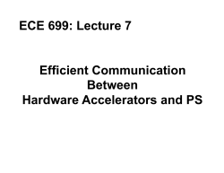 Efficient Communication Between Hardware Accelerators and PS