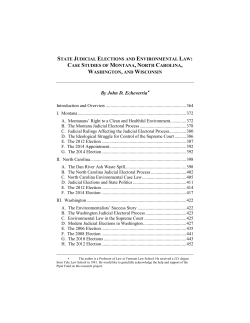By John D. Echeverria - Vermont Journal of Environmental Law