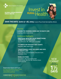 IHA Small & Rural Hospitals Annual Meeting