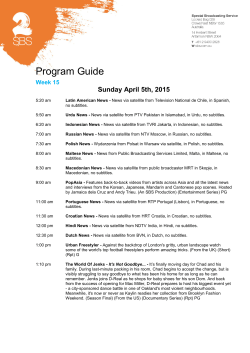 SBS 2 Program Guide
