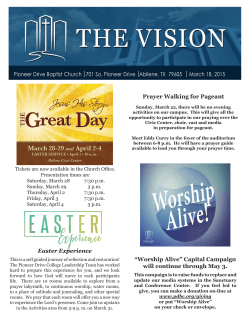 New Vision.indd - Pioneer Drive Baptist Church