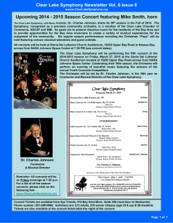 Volume 6 Issue 6 - Clear Lake Symphony