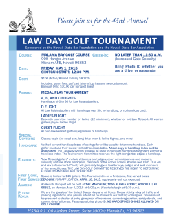 Law Day Golf Tournament Forms - Hawaii State Bar Association