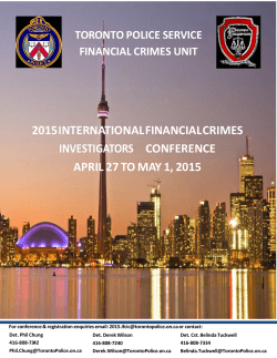 2015 International Financial Crimes Investigators Conference April