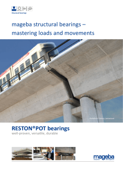 RESTON®POT bearings mageba structural