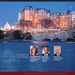 Conference PDF - Pension Real Estate Association