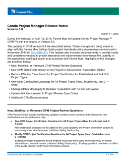 CPM V. 5.0 Release | April 18, 2015 new