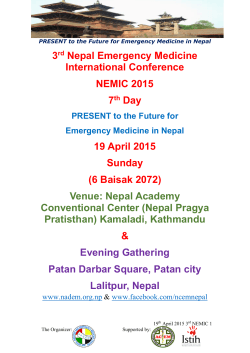 3rd NEM International Conference + Emergency Nerve Block