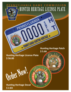 Hunting Heritage License Plate Forms