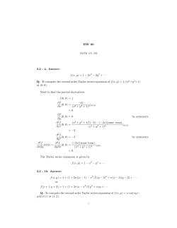 HW 06 3.2 - 4. Answer: f(x, y)=1