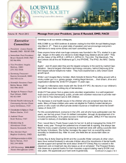 March 2015 - Louisville Dental Society