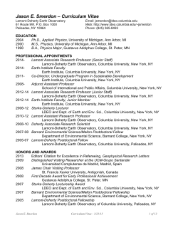 Jason E. Smerdon - Lamont-Doherty Earth Observatory